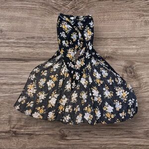 American Eagle Outfitters‎ Floral Wide Leg Pants - Black and Yellow